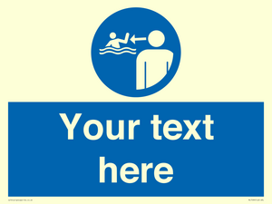 Custom mandatory keep children under supervision in the aquatic environment